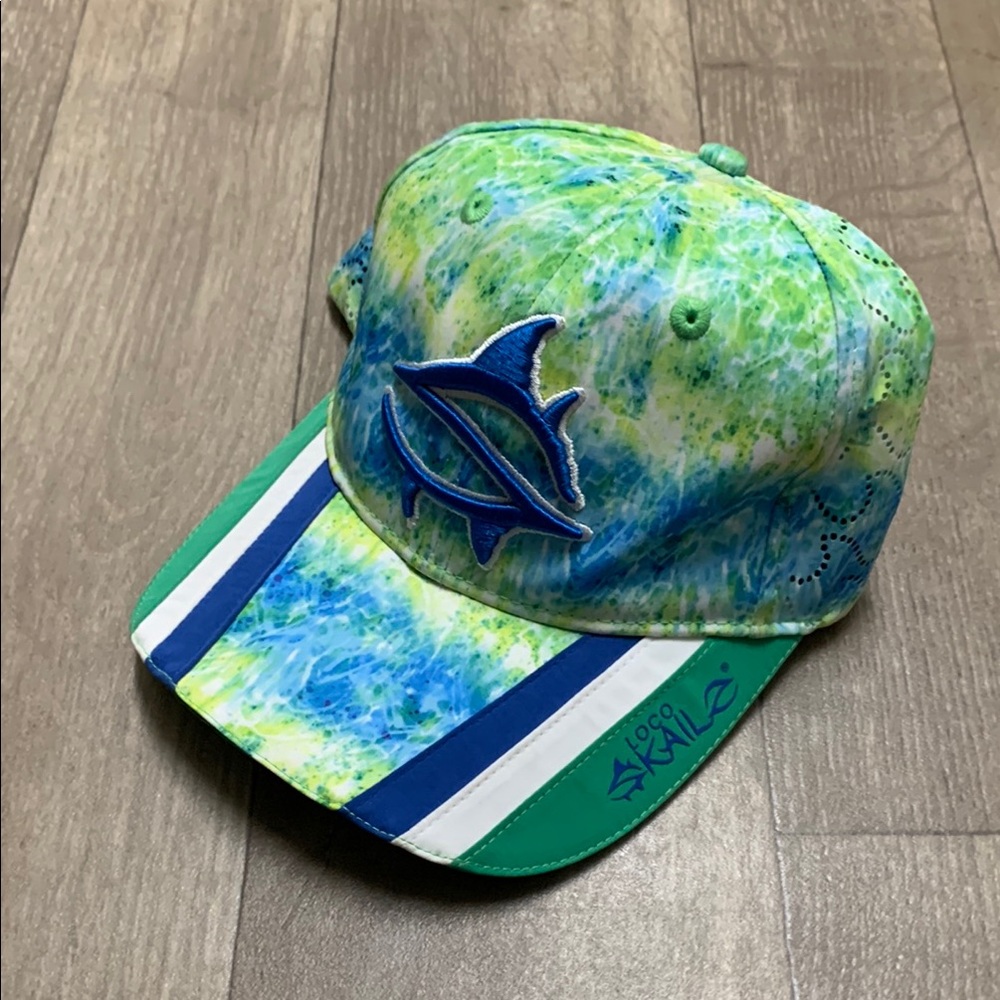 Unisex Loco Skailz Fishing Tie Dye‎ Snapback Cap Hat